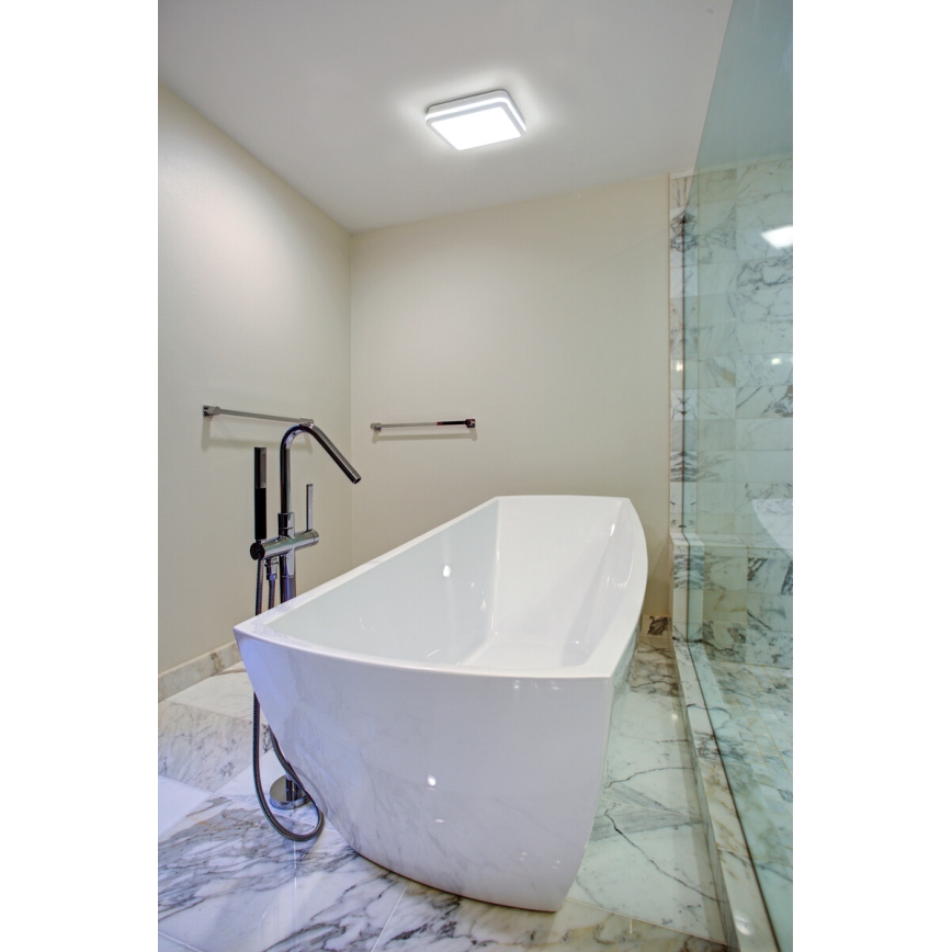 LED Vonkajšie stropné svietidlo BENO LED/24/30W/230V 3000/3500/4000K IP65 biela hranatý