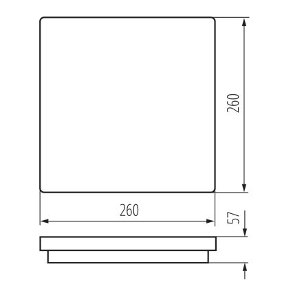 LED Vonkajšie stropné svietidlo BENO LED/24/30W/230V 3000/3500/4000K IP65 biela hranatý