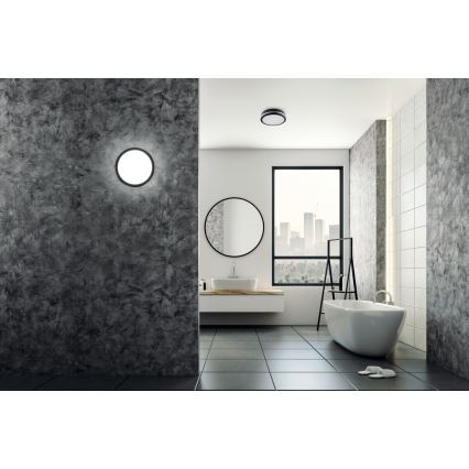 LED Vonkajšie stropné svietidlo BENO LED/24/30W/230V 3000/3500/4000K IP65 antracit okrúhly
