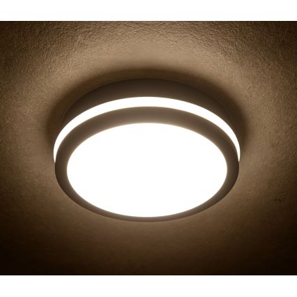 LED Vonkajšie stropné svietidlo BENO LED/24/30W/230V 3000/3500/4000K IP65 antracit okrúhly