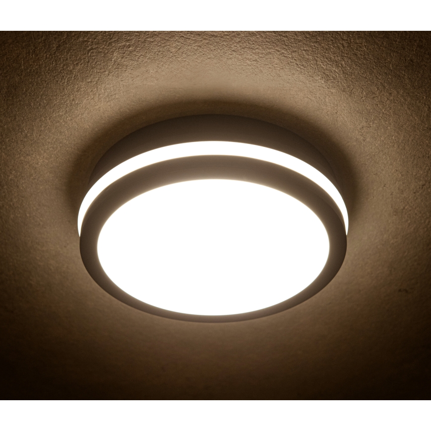 LED Vonkajšie stropné svietidlo BENO LED/24/30W/230V 3000/3500/4000K IP65 antracit okrúhly