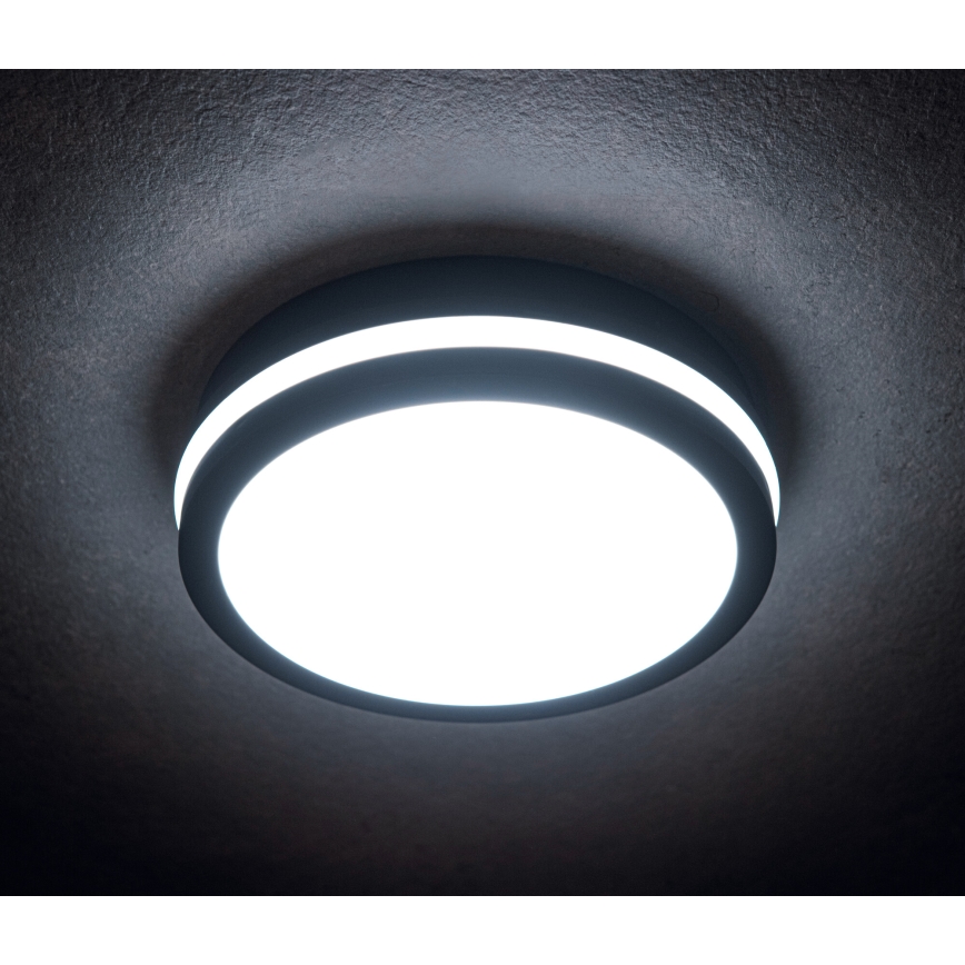 LED Vonkajšie stropné svietidlo BENO LED/24/30W/230V 3000/3500/4000K IP65 antracit okrúhly