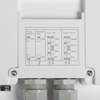 LED Vonkajšie stropné svietidlo so senzorom pohybu BENO LED/24/30W/230V 3000/3500/4000K IP65 biela guľatý