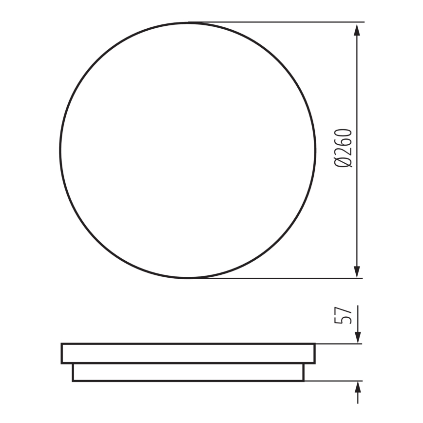 LED Vonkajšie stropné svietidlo BENO LED/24/30W/230V 3000/3500/4000K IP65 biela okrúhly