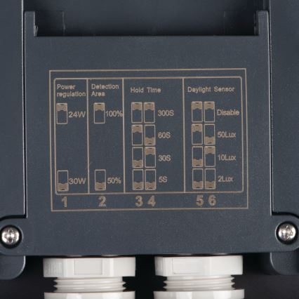 LED Vonkajšie stropné svietidlo so senzorom pohybu BENO LED/12/18W/230V 3000/3500/4000K IP65 antracit hranatý