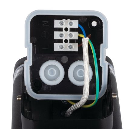 Vonkajšie nástenné svietidlo ZEVI 1xGU10/10W/230V IP54 čierna