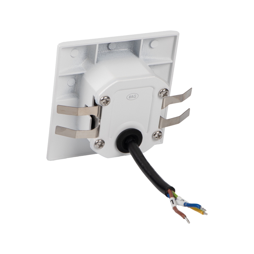 LED schodiskové svietidlo s pohybovým a súmrakovým snímačom EXIN LED/2,5W/230V 3000K IP65 biele hranaté