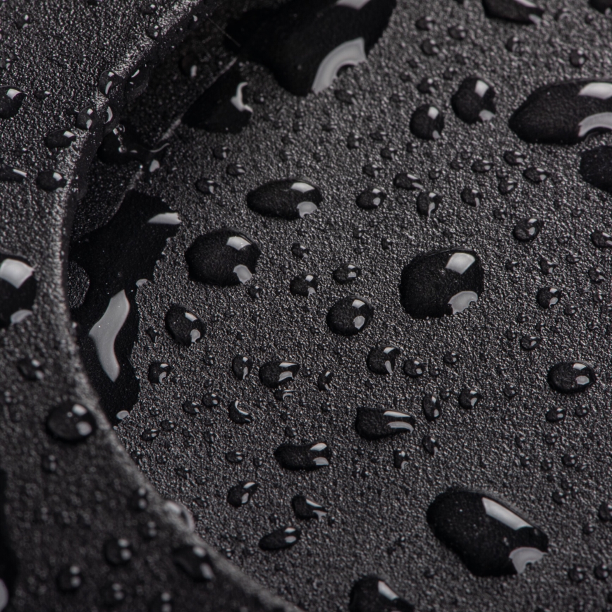 LED schodiskové svietidlo so snímačom pohybu a súmraku EXIN LED/2,5W/230V 3000K IP65 čierne hranaté