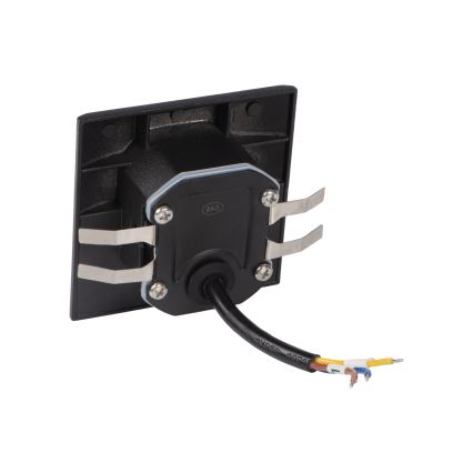 LED schodiskové svietidlo s pohybovým a súmrakovým senzorom EXIN LED/2,5W/230V 3000K IP65 čierne hranaté