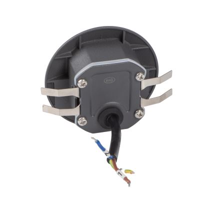 LED schodiskové svietidlo so senzorom pohybu a súmraku EXIN LED/2,5W/230V 4000K IP65 antracitové, guľaté