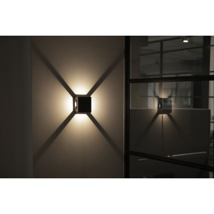 LED Vonkajšie nástenné svietidlo REFAZI LED/6W/230V IP54 antracit