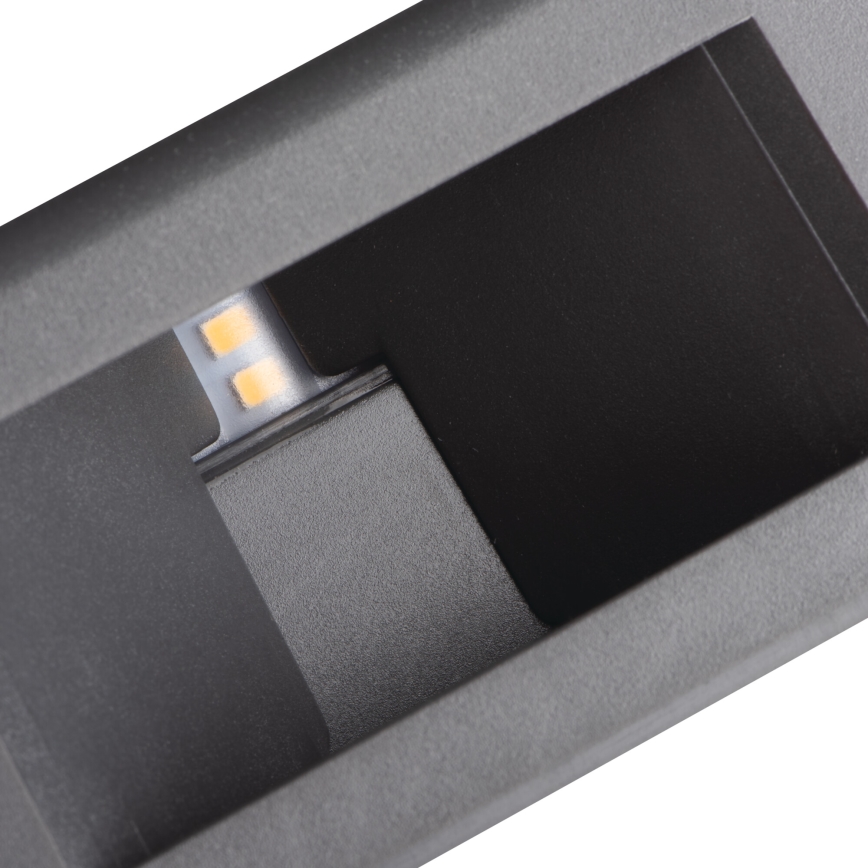 LED Vonkajšie nástenné svietidlo REFAZI LED/6W/230V IP54 antracit