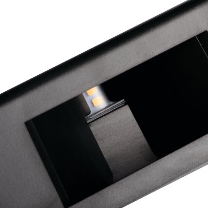 LED Vonkajšie nástenné svietidlo REFAZI LED/6W/230V IP54 čierna