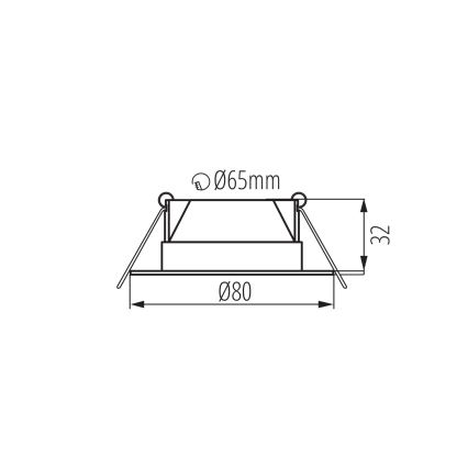 LED podhľadové svietidlo FIZU LED/4W/230V 3000/4000/6500K biele