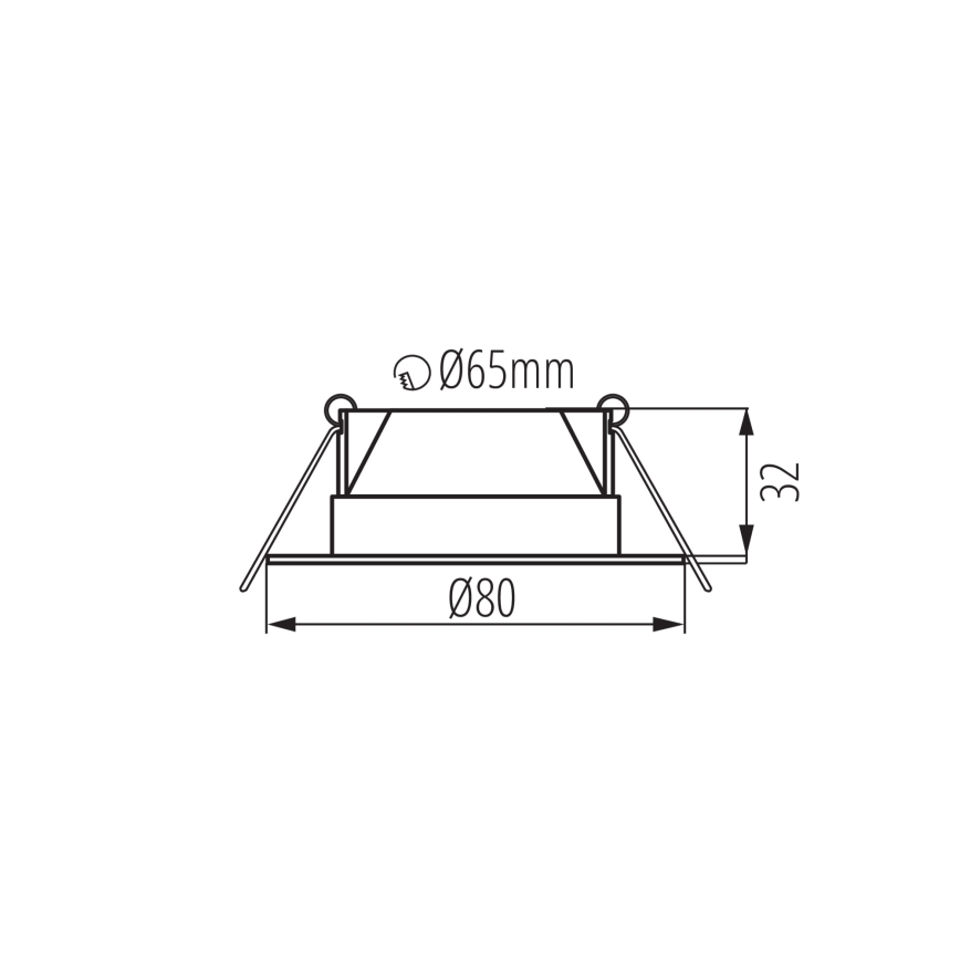 LED podhľadové svietidlo FIZU LED/4W/230V 3000/4000/6500K biele