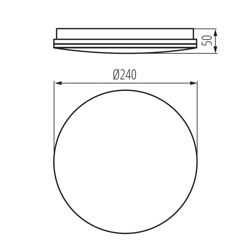 LED Kúpeľňové stropné svietidlo ENELO LED/10W/230V priemer 24 cm IP44