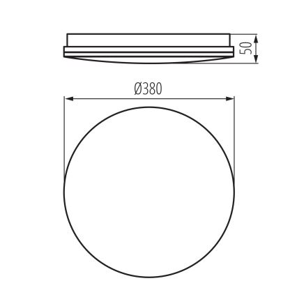LED Kúpeľňové stropné svietidlo ENELO LED/24W/230V pr. 38 cm IP44