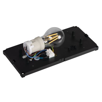 Vonkajšie nástenné svietidlo LERTO 1xE27/15W/230V IP54 čierna