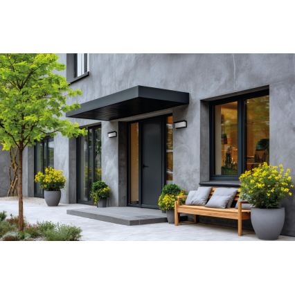 LED vonkajšie nástenné svietidlo LERTO LED/12W/230V IP54 čierne