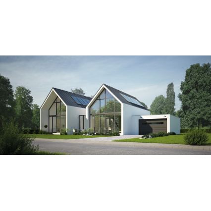 LED Vonkajšie nástenné svietidlo so snímačom pohybu a súmraku XERTO LED/20W/230V 3000/4000/6500K IP44 čierna