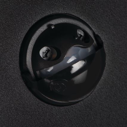 LED Vonkajšie nástenné svietidlo so snímačom pohybu a súmraku XERTO LED/20W/230V 3000/4000/6500K IP44 čierna