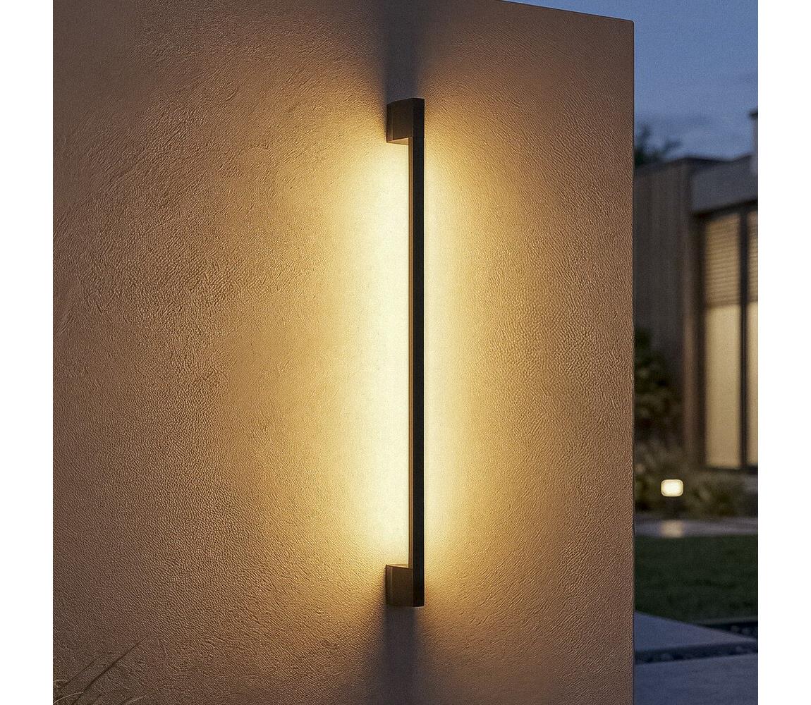 45873 - LED vonkajšie nástenné svietidlo YALTE LED/12W/230V 3000/4000/6500K IP54 čierna 45873