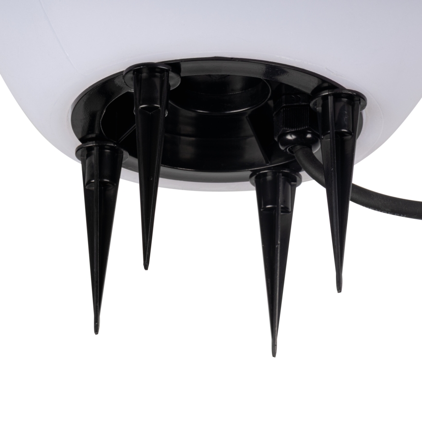 Vonkajšia lampa STONO 1xE27/15W/230V priemer 20 cm IP65 biela