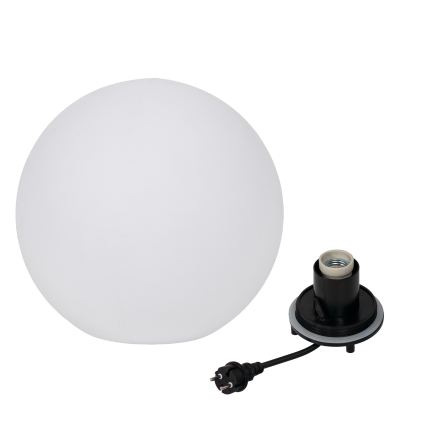 Vonkajšia lampa STONO 1xE27/20W/230V priemer 40 cm IP65 biela