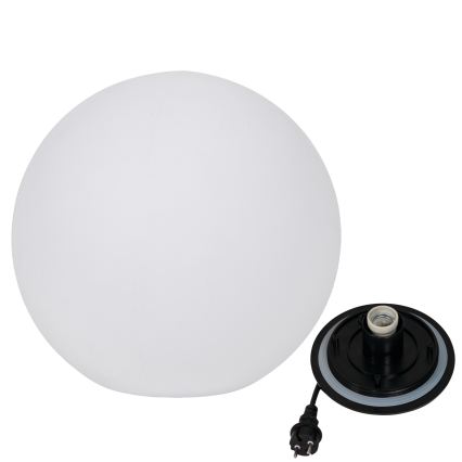 Vonkajšia lampa STONO 1xE27/20W/230V pr. 50 cm IP65 biela