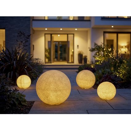 Vonkajšia lampa STONO, 1xE27/15W/230V, priemer 20 cm, IP65, béžová