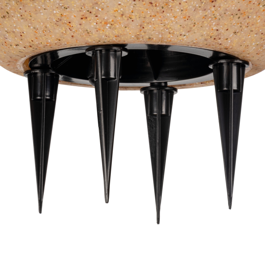 Vonkajšia lampa STONO, 1xE27/15W/230V, priemer 20 cm, IP65, béžová