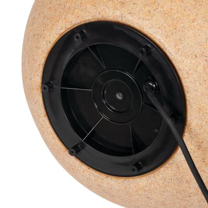 Vonkajšia lampa STONO, 1xE27/15W/230V, priemer 20 cm, IP65, béžová