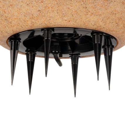 Vonkajšie svietidlo STONO 1xE27/20W/230V priemer 50 cm IP65 béžové