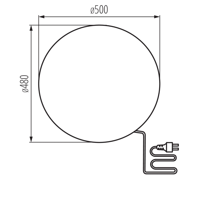 Vonkajšie svietidlo STONO 1xE27/20W/230V priemer 50 cm IP65 béžové