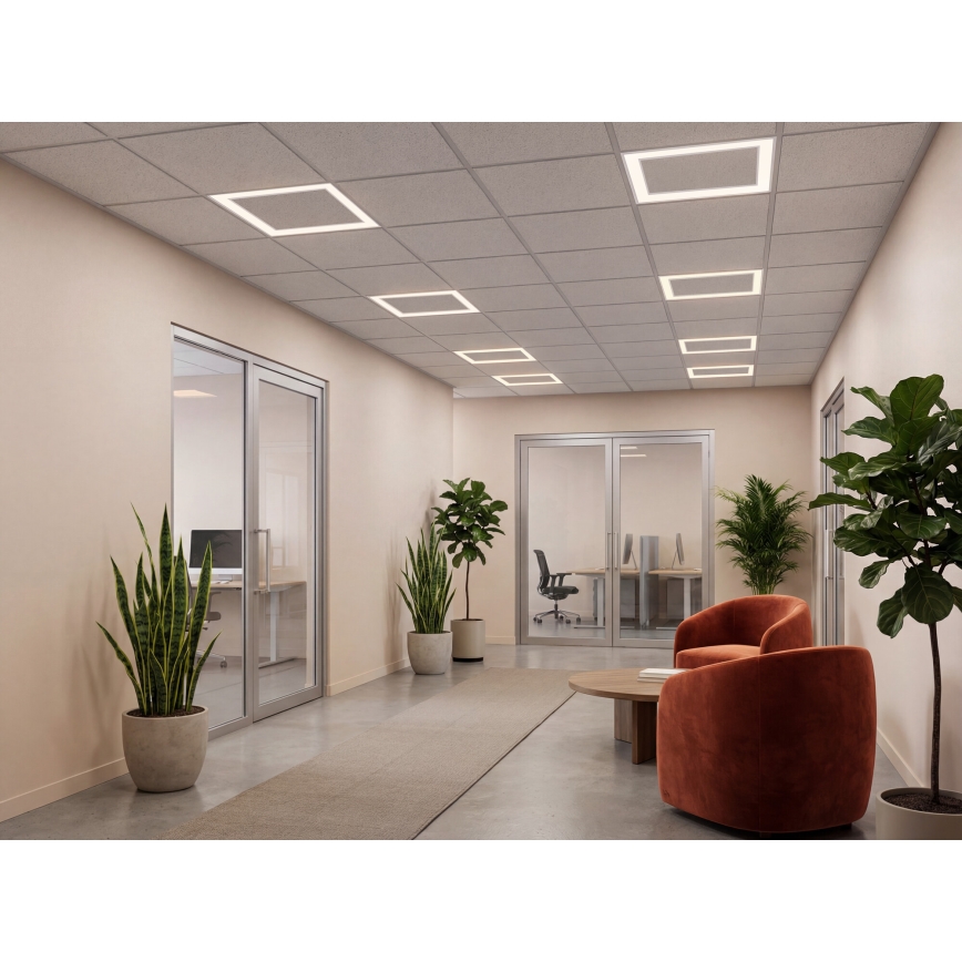 LED Podhľadový rám AVAR LED/32W/230V 3000/4000/6000K 60x60 cm UGR19