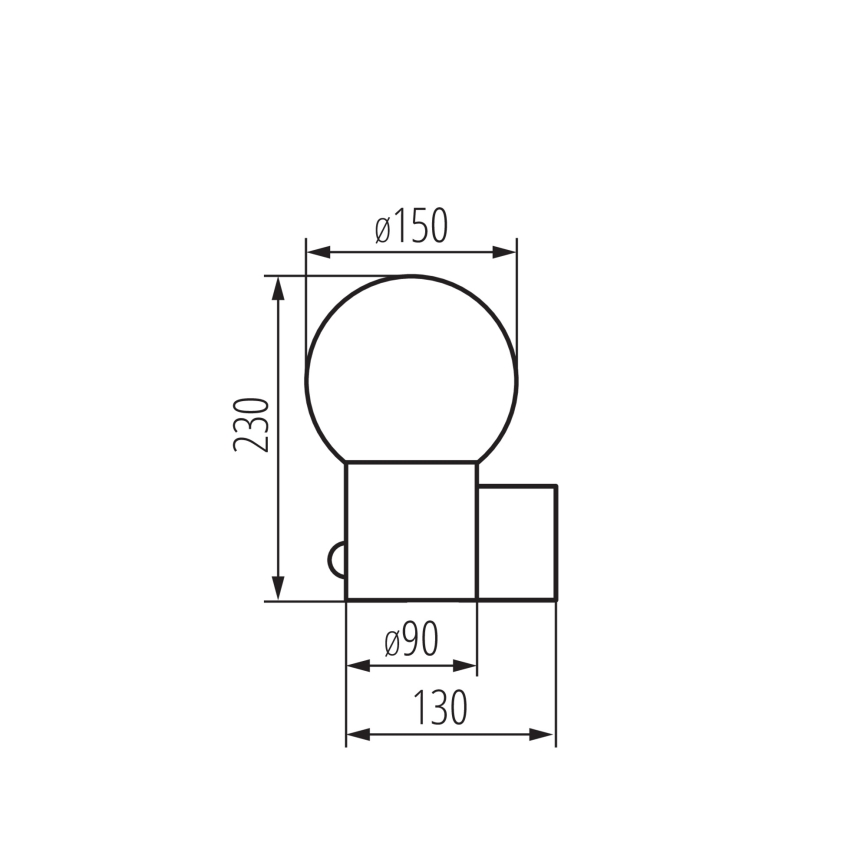 Vonkajšia nástenná lampa so senzorom pohybu a súmraku STONO 1xE27/15W/230V IP65 antracit