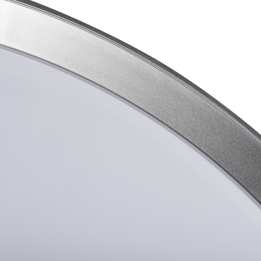 Stmievateľné LED stropné svietidlo LIXAN LED/47W/230V 3000-6500K pr. 38,6 cm biela/strieborná + diaľkové ovládanie