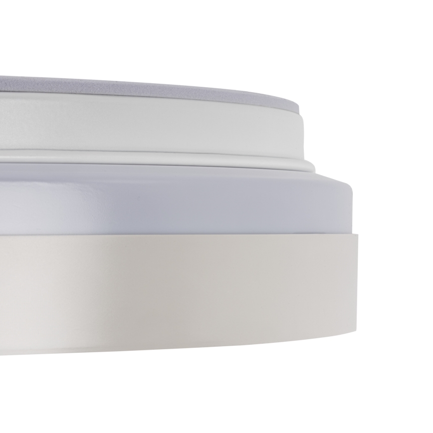Stmievateľné LED stropné svietidlo LIXAN LED/47W/230V 3000-6500K pr. 38,6 cm biela/strieborná + diaľkové ovládanie