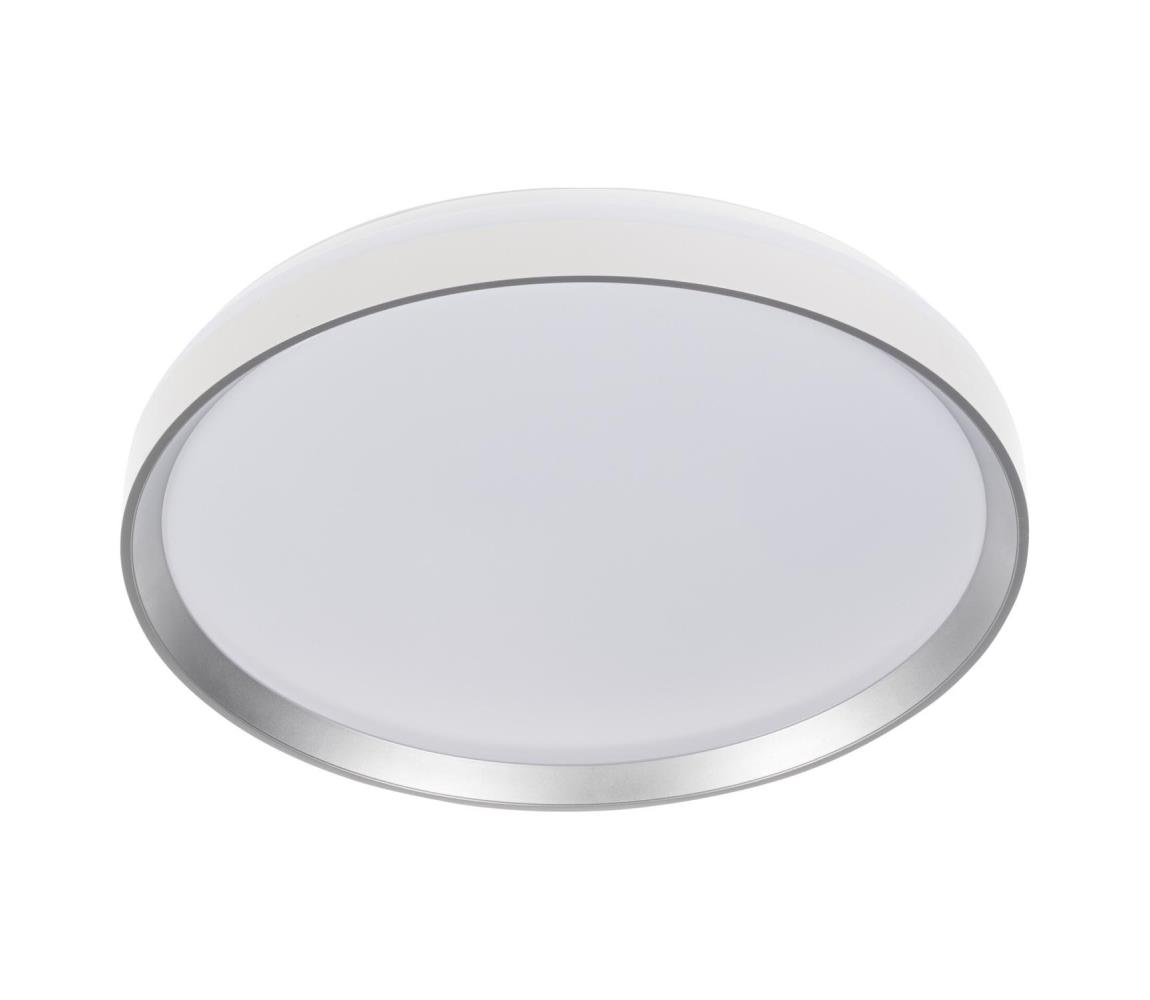46282-LED stmievateľné svietidlo LIXAN 65W/230V 3000-6500K priemer 48,6 cm biela/strieborná + diaľkové ovládanie 46282