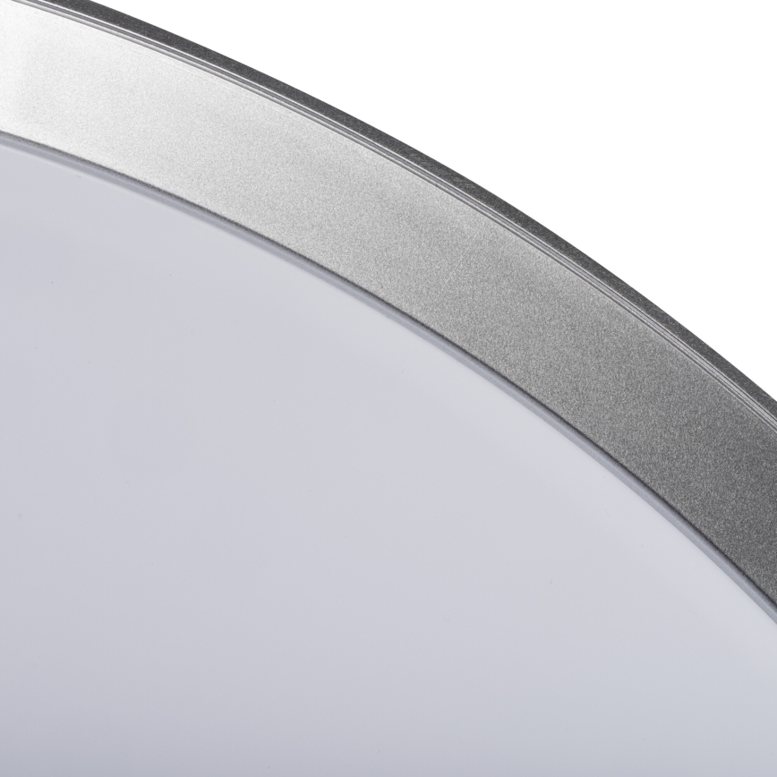 LED Stmievateľné stropné svietidlo LIXAN LED/65W/230V 3000-6500K pr. 48,6 cm biela/strieborná + diaľkové ovládanie