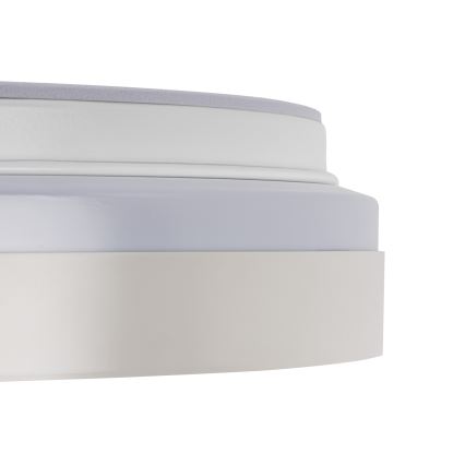 LED Stmievateľné stropné svietidlo LIXAN LED/65W/230V 3000-6500K pr. 48,6 cm biela/strieborná + diaľkové ovládanie