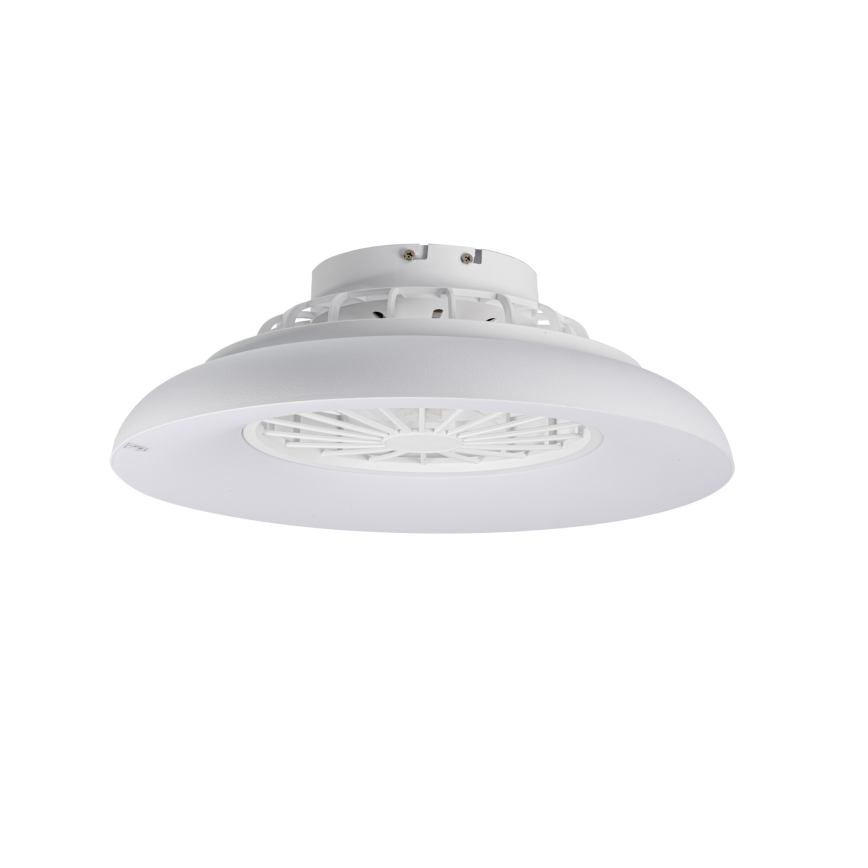 LED RGBW stmievateľné stropné svietidlo s ventilátorom PLAVE PAN LED/24W/230V 3000-6500K pr. 48,5 cm biela + diaľkové ovládanie