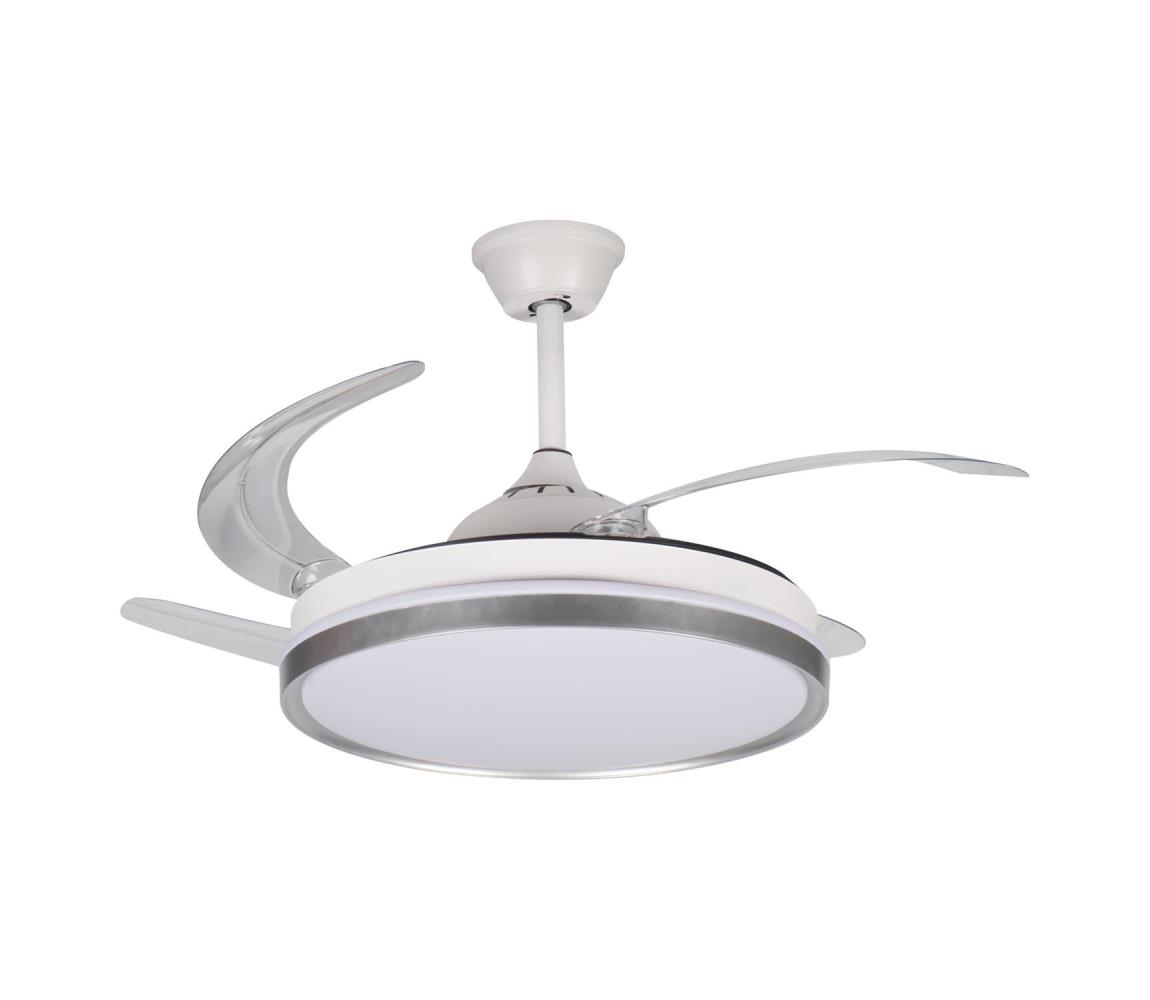 46372 - LED stmievateľné svietidlo s látorom PLAVE LED/36W/230V CCT strieborné/biele + DO 46372