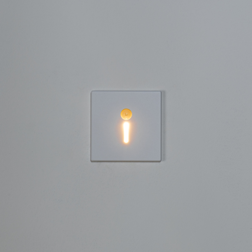 LED schodiskové svietidlo s pohybovým a súmrakovým senzorom MAGNIK LED/1,7W/230V 2700/3300/3900/4600/5700K biele hranaté