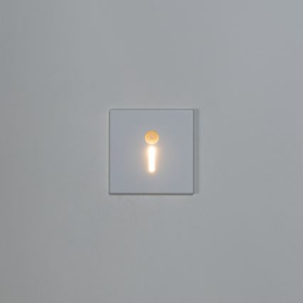 LED schodiskové svietidlo s pohybovým a súmrakovým senzorom MAGNIK LED/1,7W/230V 2700/3300/3900/4600/5700K biele hranaté