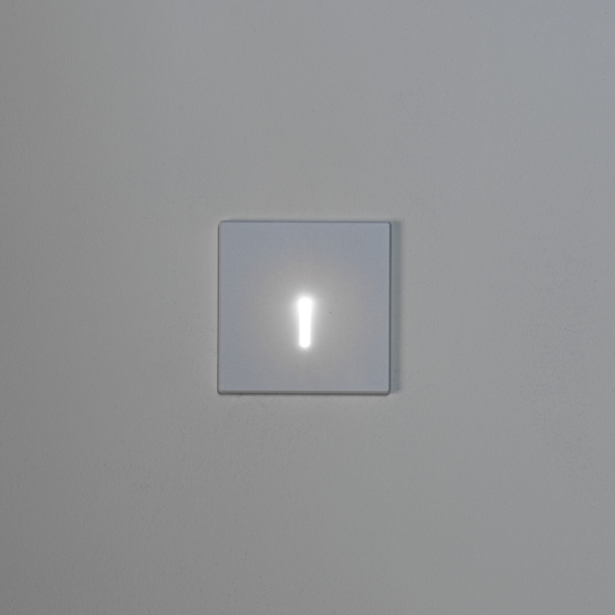 LED schodiskové svietidlo MAGNIK LED/1,7W/230V 2700/3300/3900/4600/5700K biele hranaté