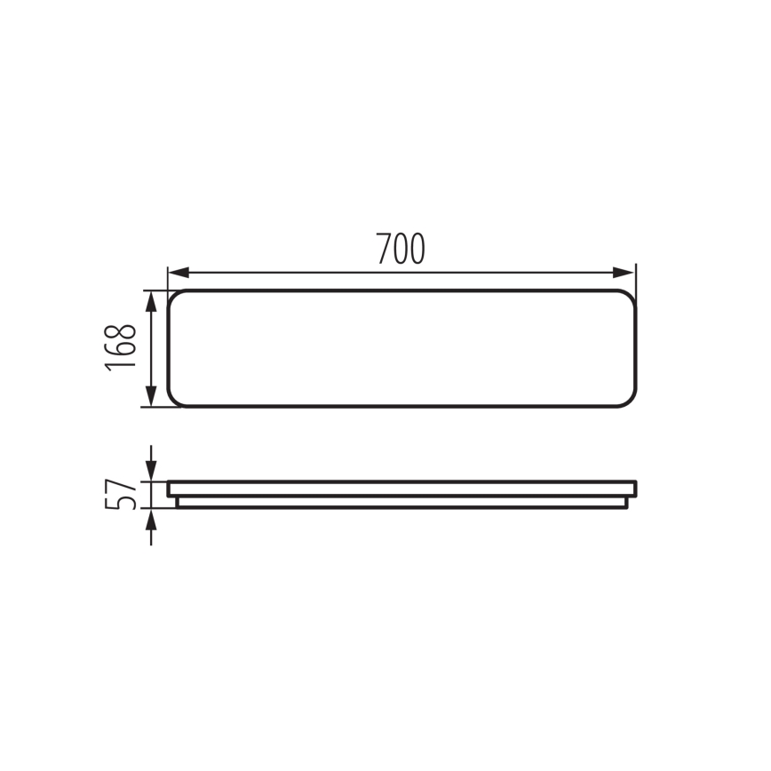 LED Stropné svietidlo LINCEA LED/15/20/24W/230V 3000/4000/6500K IK08 IP40