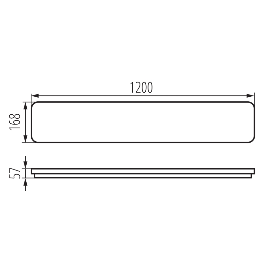 LED Stropné svietidlo LINCEA LED/30/38/45W/230V 3000/4000/6500K IK08 IP40