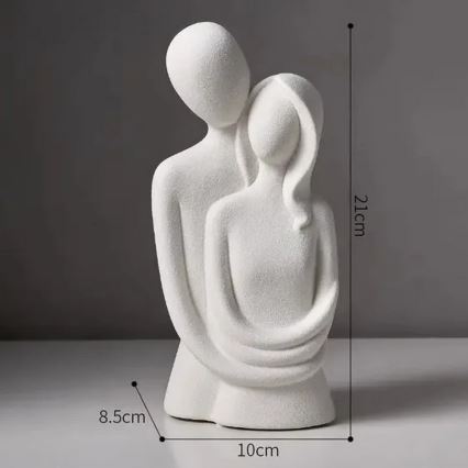 Keramická dekorácia na stôl 20x9,5x7,5 cm sivá