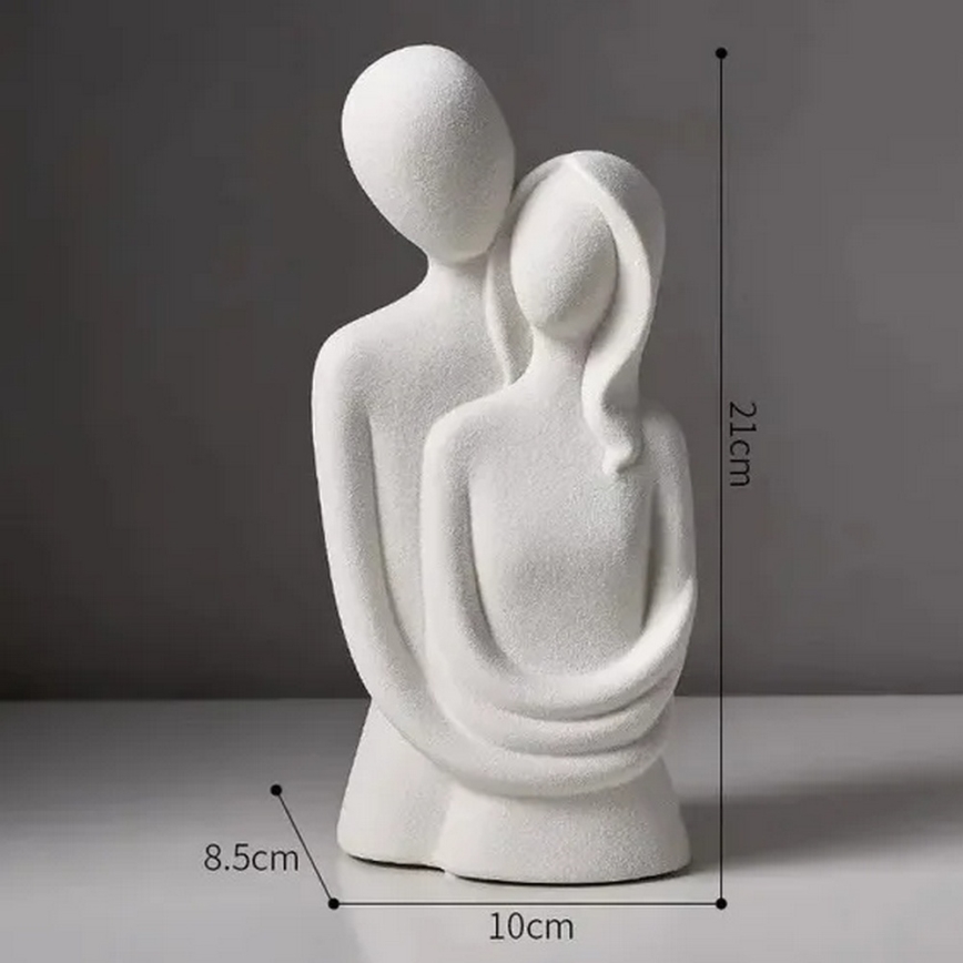 Keramická dekorácia na stôl 20x9,5x7,5 cm sivá